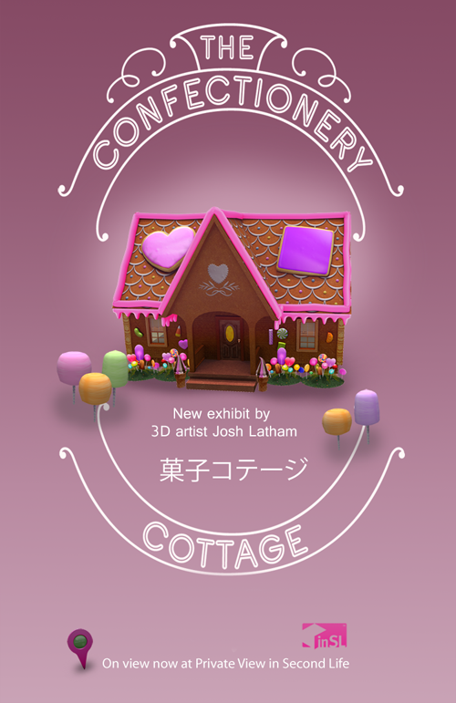 Confectionery Cottage Exhibit Poster